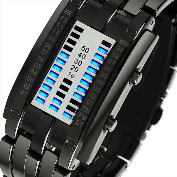SKMEI 0953 Fashion Creative Sport Watch Women Stainless Steel Strap LED Display Watches 5Bar Waterproof Digital Watch reloj hombre - Memoriex 