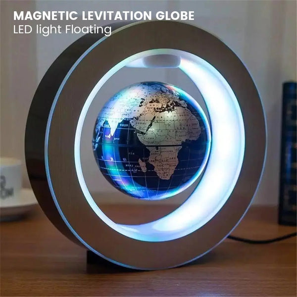 SYEZYO Magnetic Levitation Floating World Map LED Light Globe 2 in 1 Anti Gravity Suspending in The Air Decoration Gadget - Memoriex