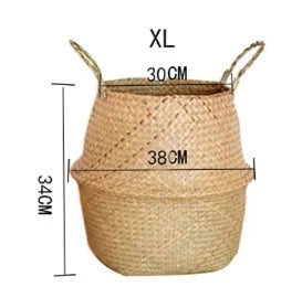 Seaweed Wicker Basket-5