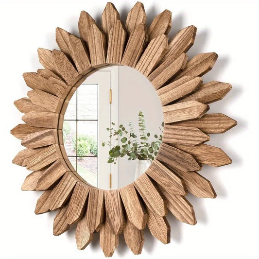 Surya Rustic Wood Mirror-0