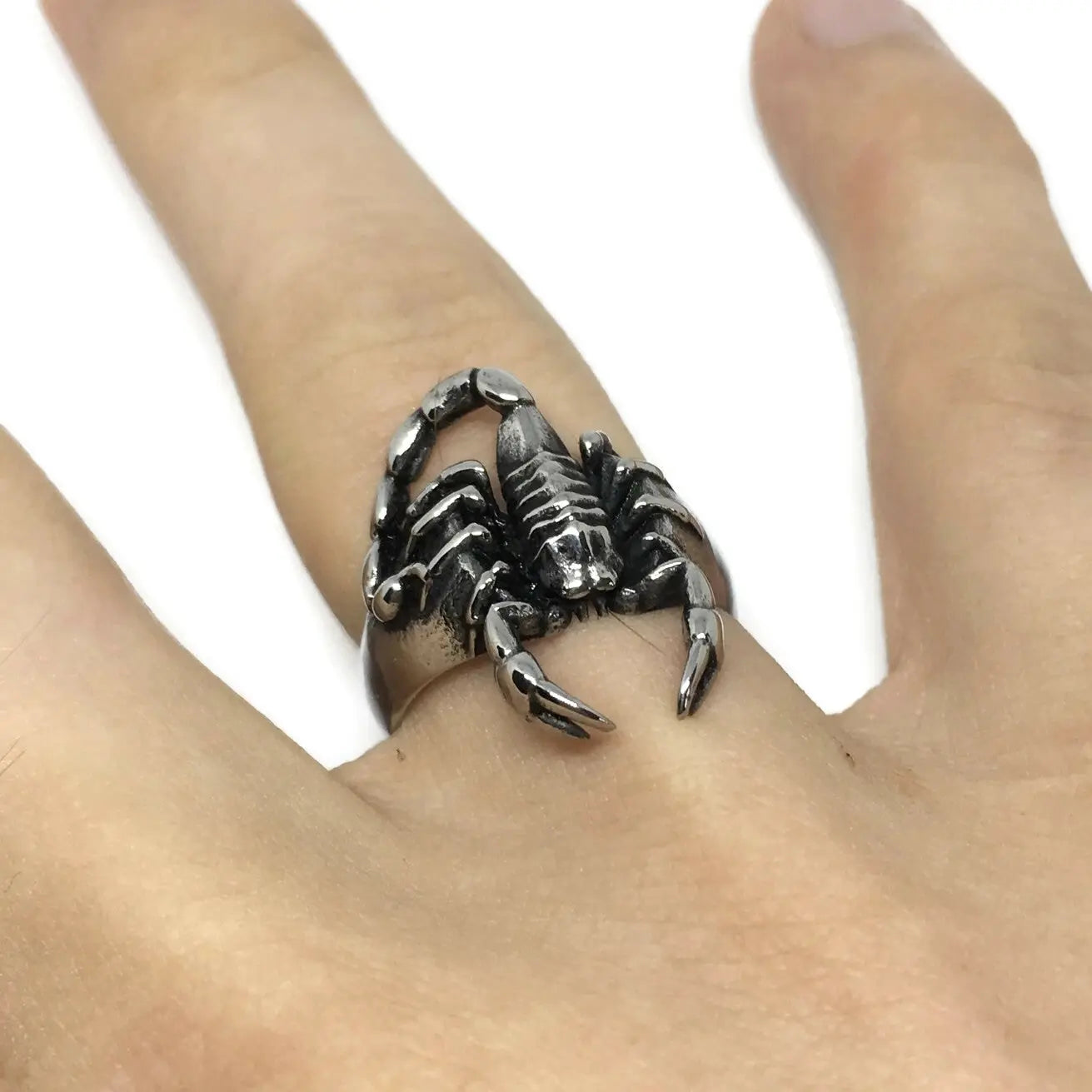 Scorpion Cutout Statement Ring-1