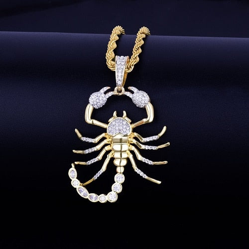 Scorpion Hip Hop Pendant Necklace Chain - Memoriex 