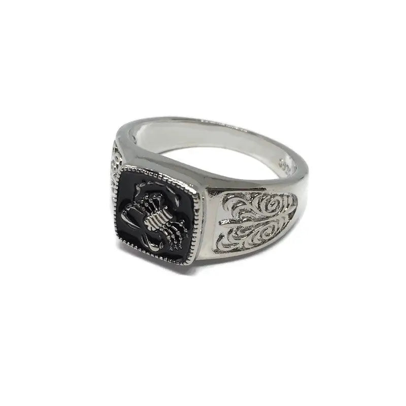 Scorpion Paisley Band Ring-2