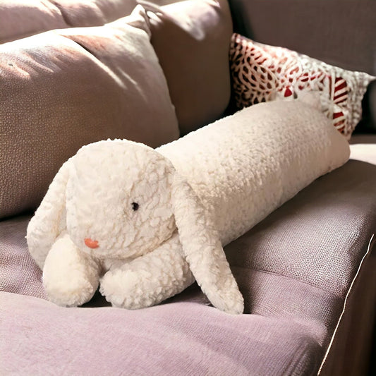 Bunny and Bear Long Sleeping Pillow-0