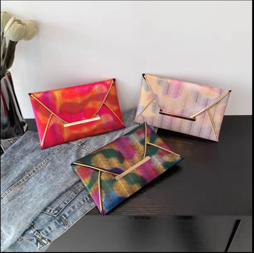 GlamWrap Folded Clutch - Multi Color-2