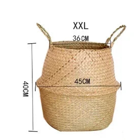 Seaweed Wicker Basket-6