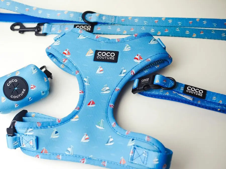 Seas The Day Adjustable Dog Harness – by Coco Couture - Memoriex