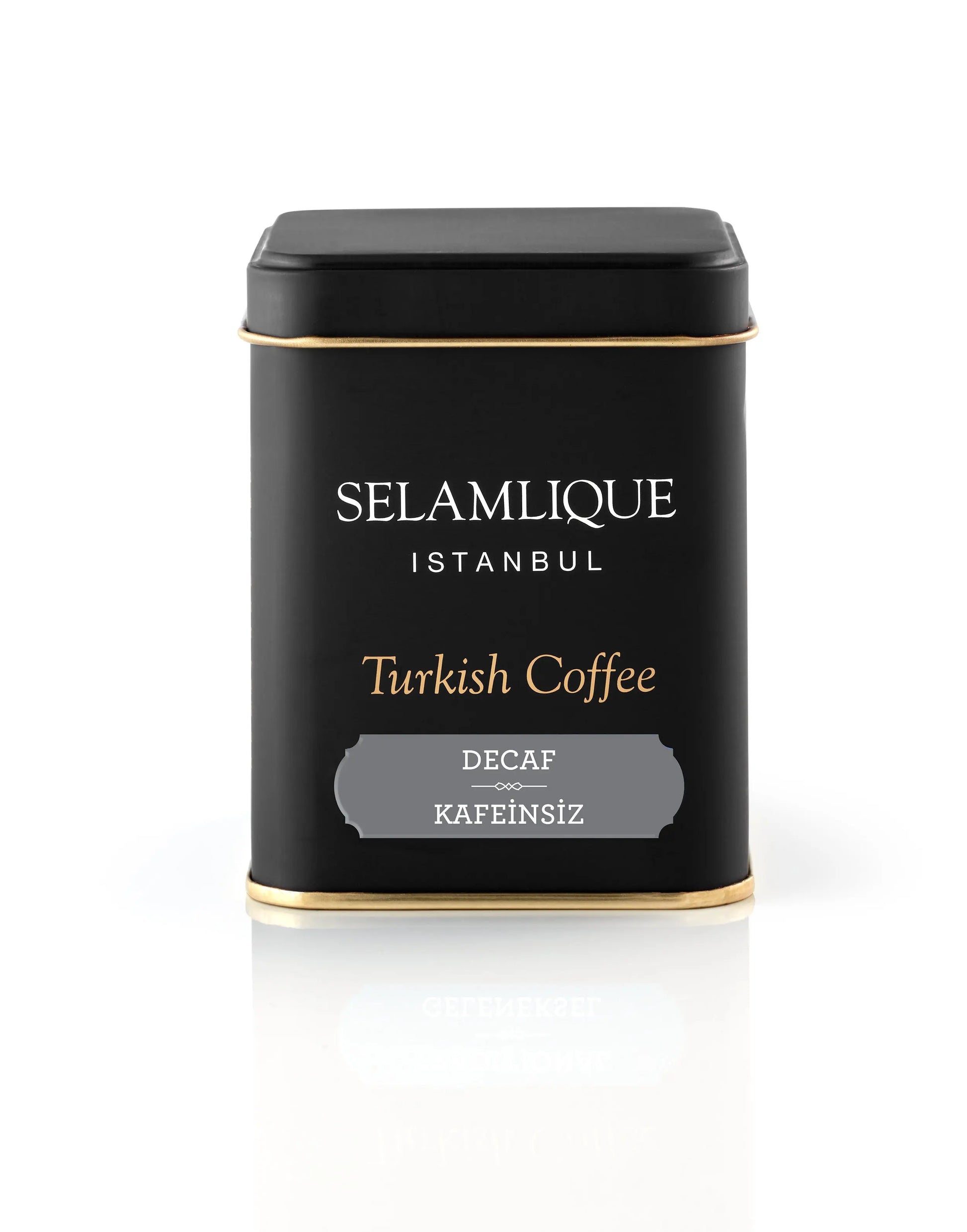 Selamlique Decaffeinated Roasted Ground Turkish Coffee, 1 Box of 125g - Memoriex 