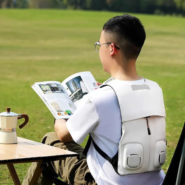 Semiconductor cooling clothing, back pad, outdoor construction air conditioner, waterproof - Memoriex 