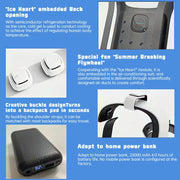 Semiconductor cooling clothing, back pad, outdoor construction air conditioner, waterproof - Memoriex 