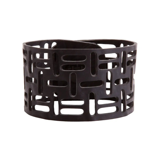 Sequence Recycled Rubber Geometric Bracelet - Memoriex 
