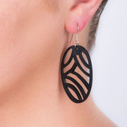 Seraphine (I) Recycled Rubber Earrings - Memoriex 