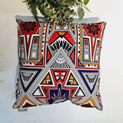 Set of 2 / 4 African Print | 40x40cm | Mudcloth Boho Cushion Cover 100% Cotton Wax Ankara Fabric-1