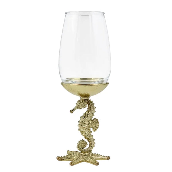 Set of 2/Set of 4 - Seahorse Wine Glasses-0