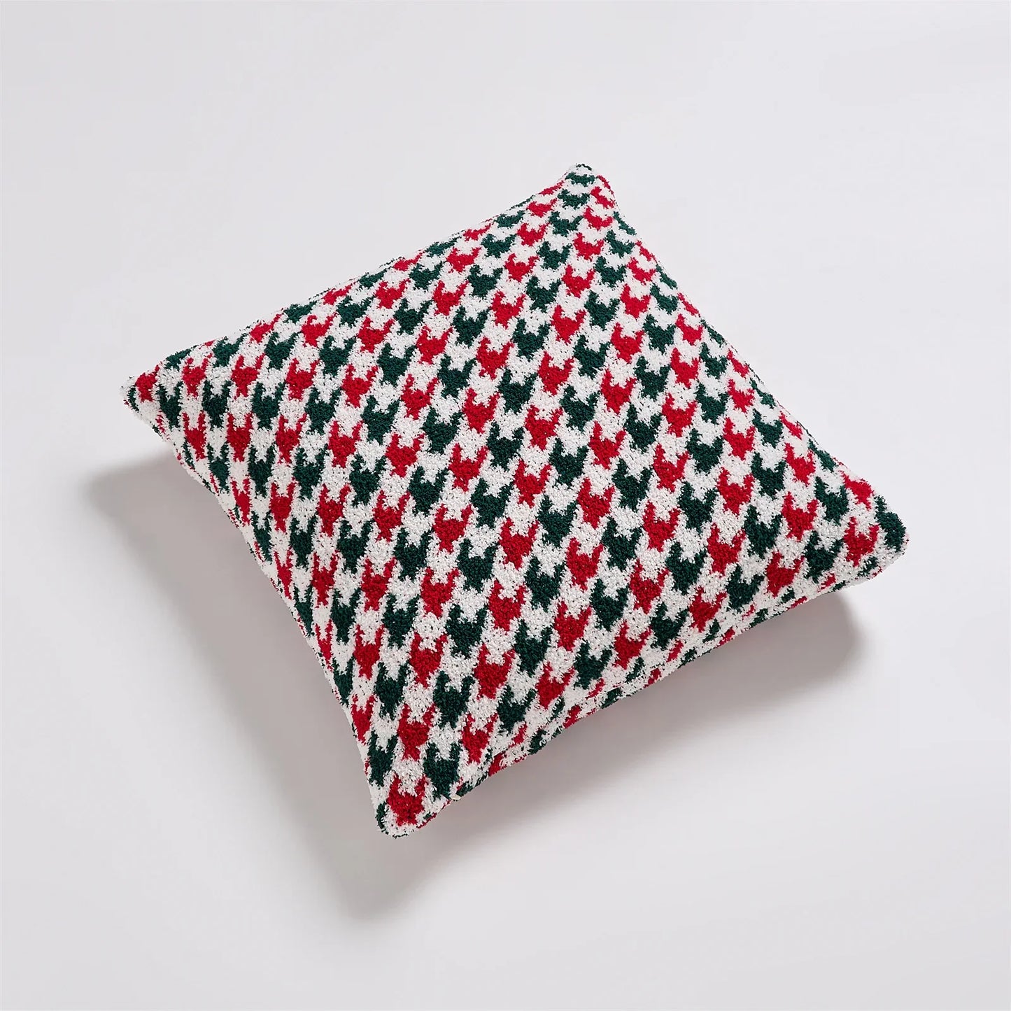 Houndstooth Christmas Cushion Cover-3