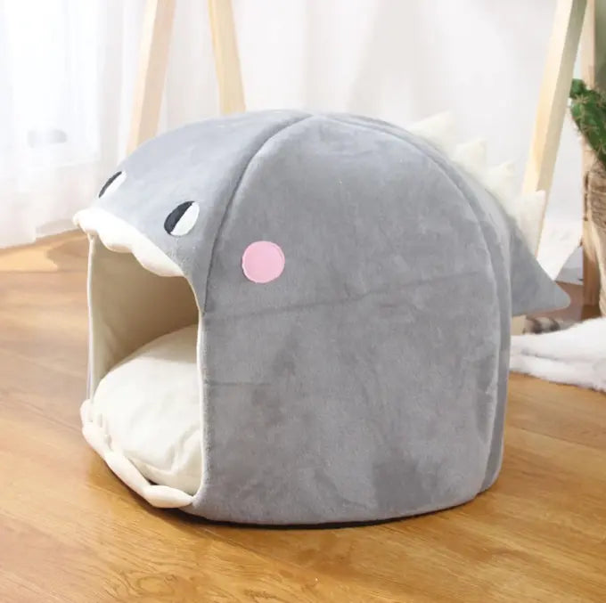 Shark Shape Cat Bed-2