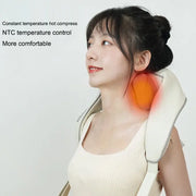 Shoulder and neck massage apparatus trapezius massager neck shoulder and neck neck protector hot compress knead shoulder and neck massage shawl - Memoriex 
