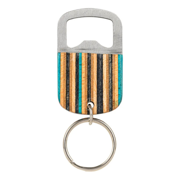 Shredwood Recycled Skateboard Bottle Opener Keyring (2 Sizes)-2