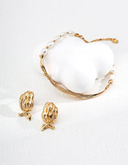 Silk Ribbon Pearl Bracelet-2