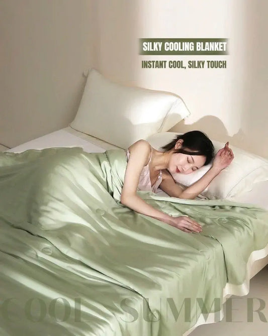 Silky Bamboo Fiber Cooling Blanket Duvet for Hot Sleepers & Night Sweats-0