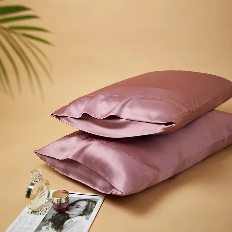 Silky Gift Box: 6A Grade 100% Organic Mulberry Silk Pillowcase Set of 2 Pcs - 30 Momme, Pure Silk on Both Sides-9