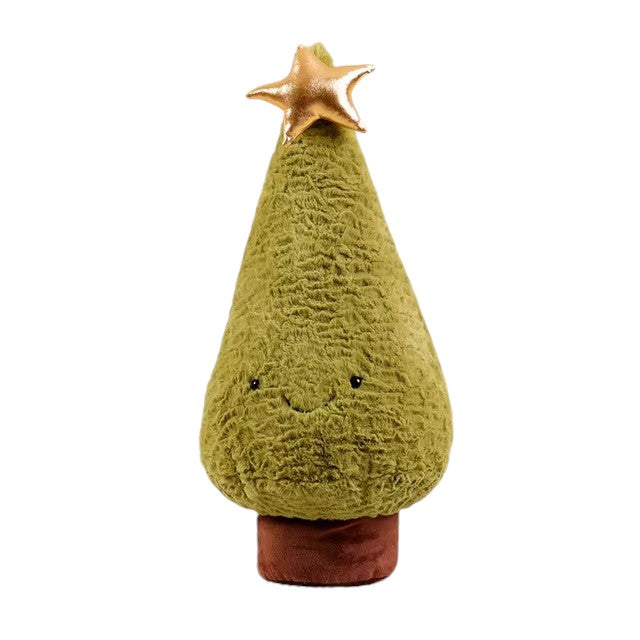 Simulation Christmas Tree & Moose Plush Toy-1