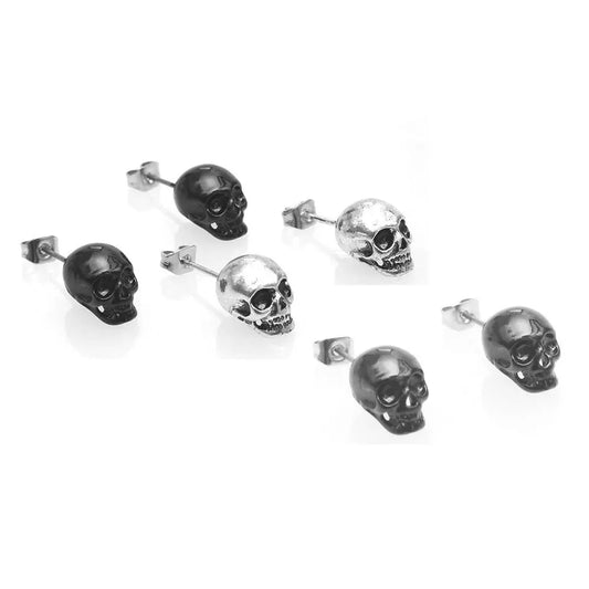 Skull Stud Earrings - Memoriex