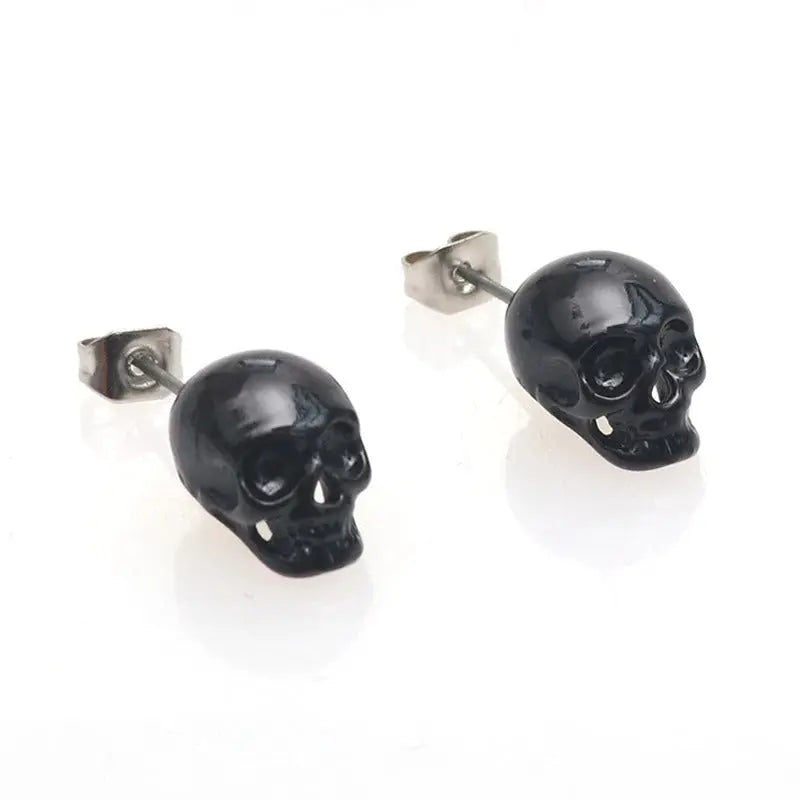 Skull Stud Earrings - Memoriex