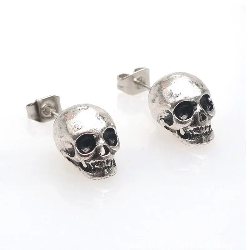 Skull Stud Earrings - Memoriex