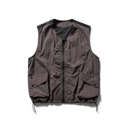 Sleeveless Jacket Outdoor Mountaineering Top Stand Collar Solid Color Casual Vest - Memoriex 