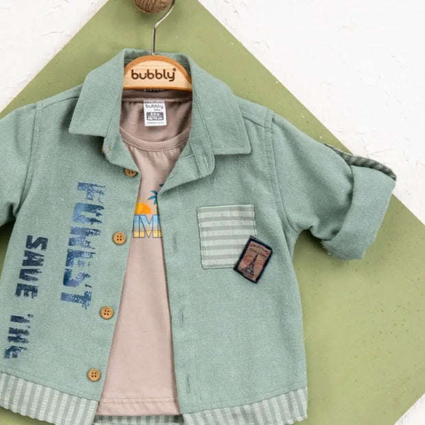 Slick Soldier Boys Casual Set-2