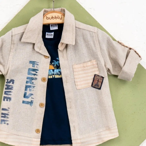 Slick Soldier Boys Casual Set-3