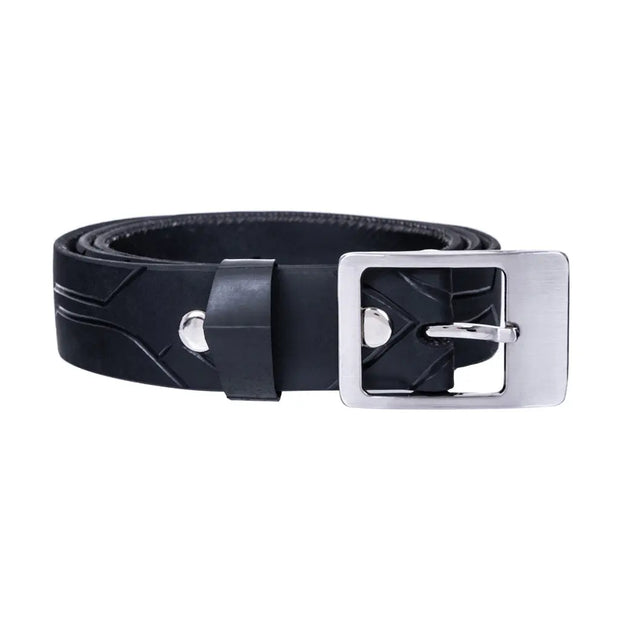 Slim Recycled Tyre Vegan Biker Belt - Memoriex 