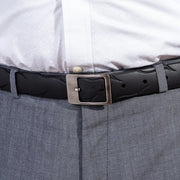 Slim Recycled Tyre Vegan Biker Belt - Memoriex 