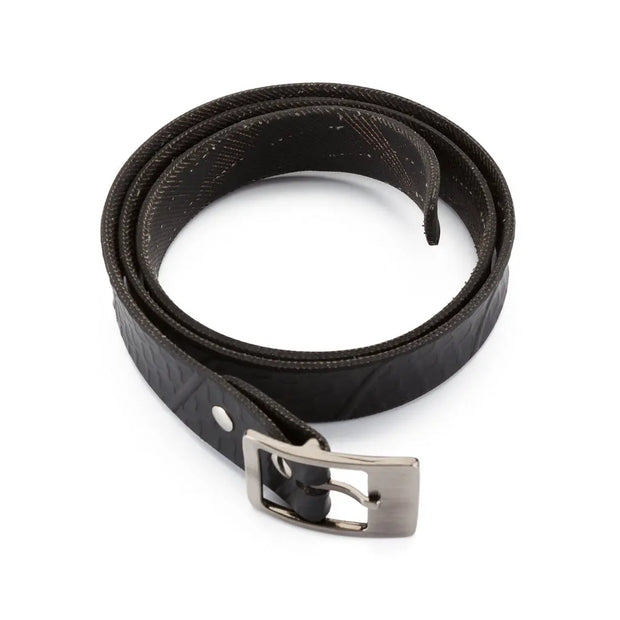 Slim Recycled Tyre Vegan Biker Belt - Memoriex 