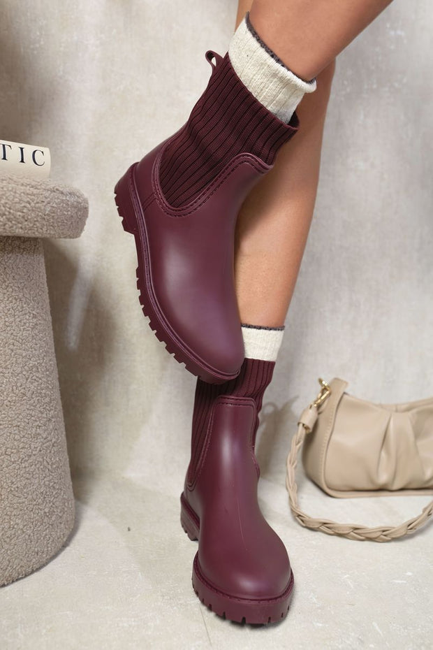 Slip On Platform Ankle Boots - Memoriex 