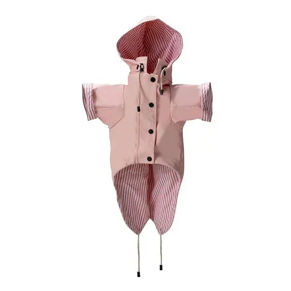 Sloane Waterproof Dog Rain Jacket (Blush) – by The Paw Co. - Memoriex