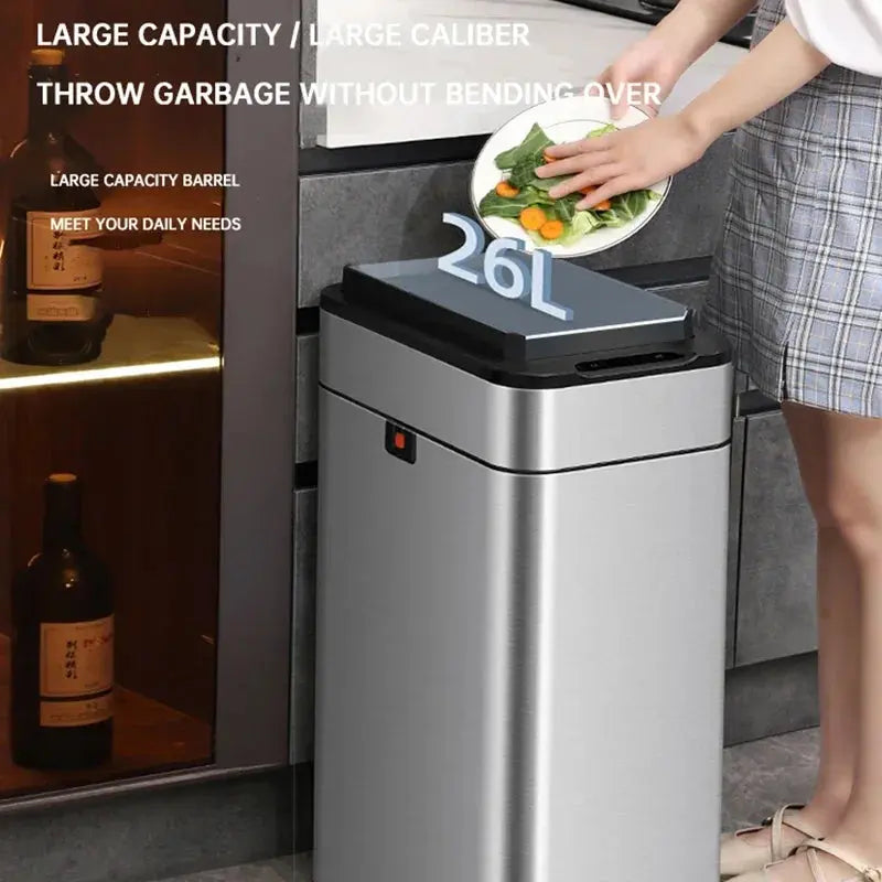 Smart Sensor Trash Can: Hands-Free Convenience - Memoriex 