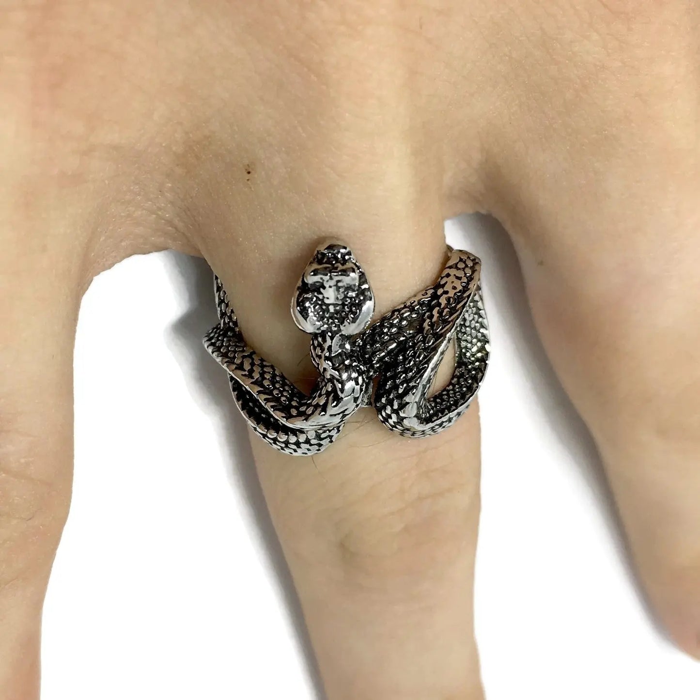 Snake Adjustable Wraparound Ring-0