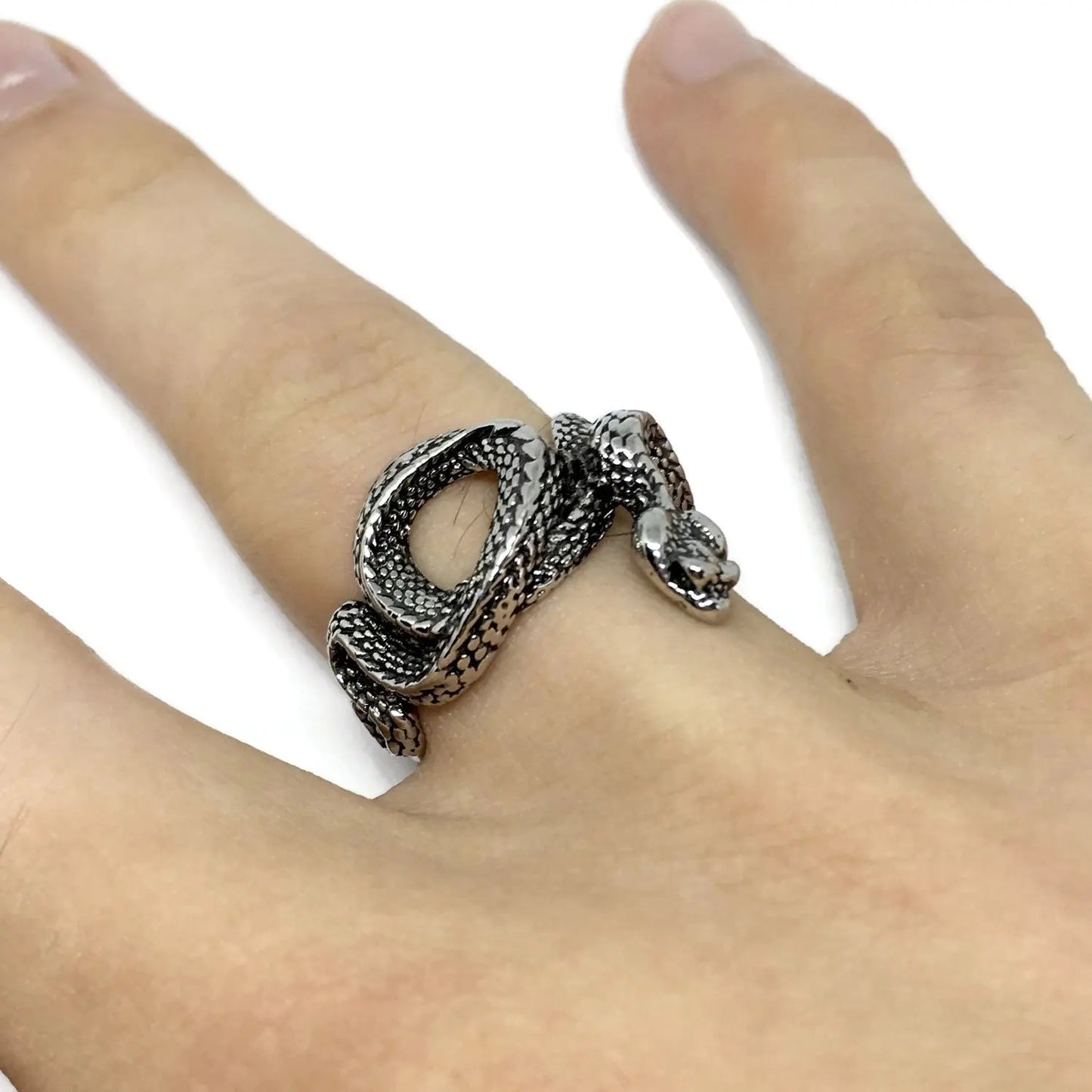 Snake Adjustable Wraparound Ring-3