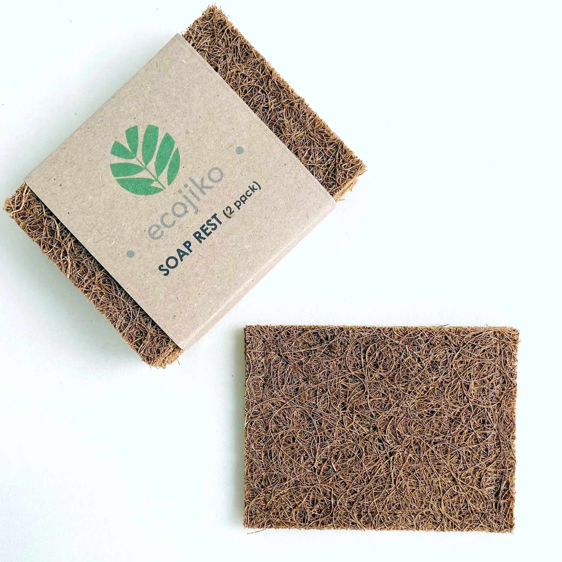 Soap Rests Coconut Coir | Natural Compostable Coconut Fibre Soap Rests (2 pck)-2