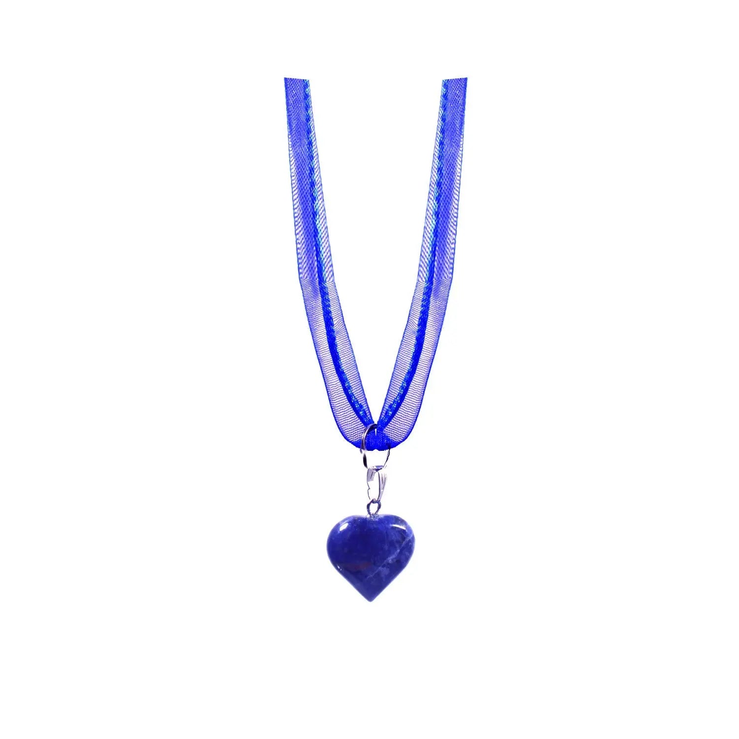 Sodalite Blue Heart Necklace - Memoriex