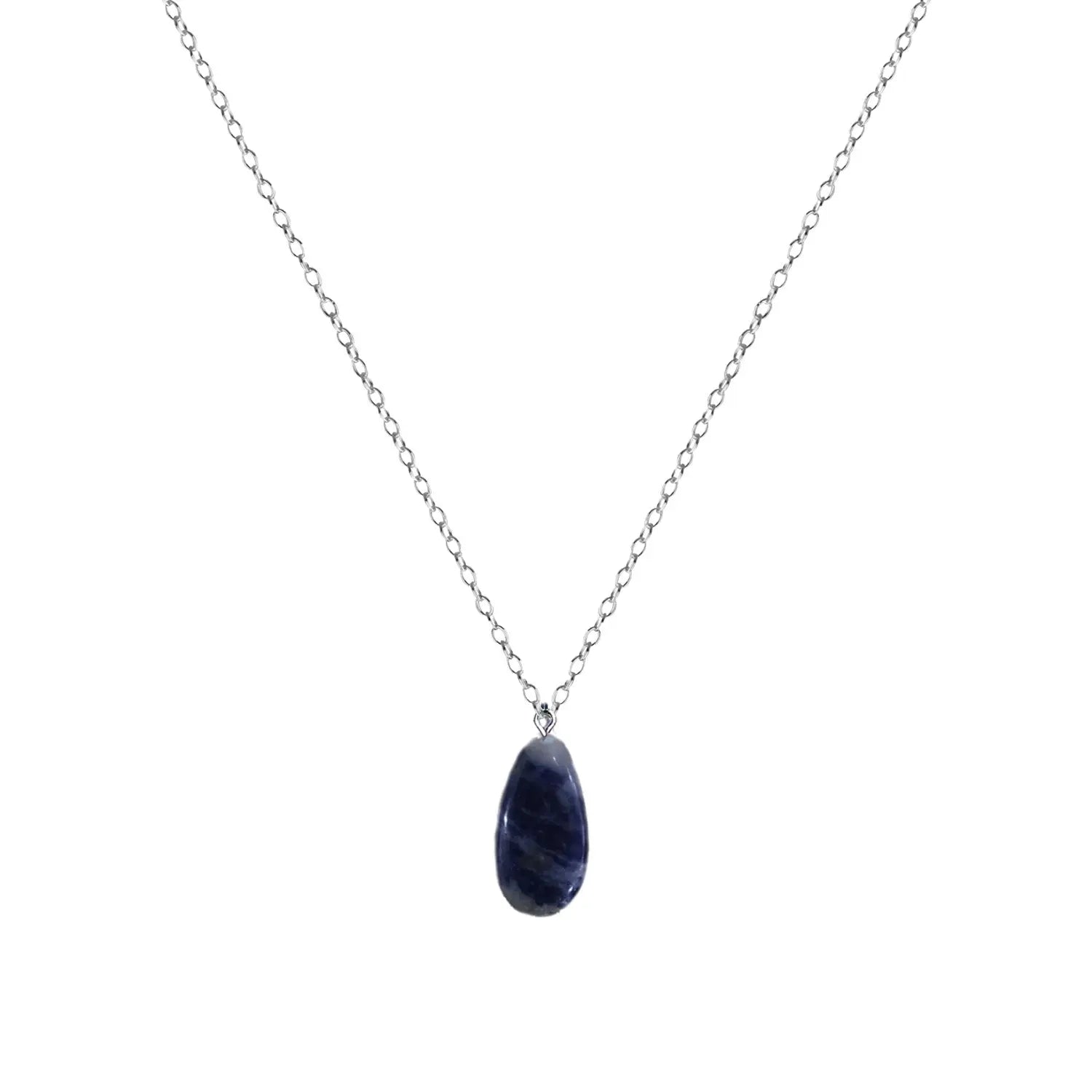 Sodalite Sterling Silver Necklace-0