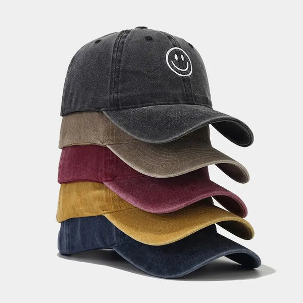 Soft Top Cute Smiling Face Duck Tongue Hat for Women Outdoor Sunscreen and Sunshade Hat for Men Baseball Hat - Memoriex 