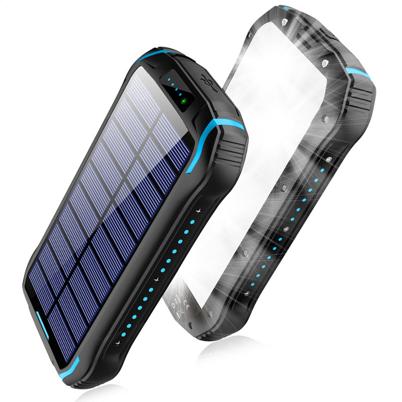 Solar Power Bank with Camping Light