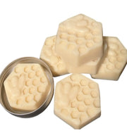 Solid Beeswax Lotion Bar in Rosewood, Vetiver and Bergamot with Shea and Cocoa Butter, Coconut Oil and Vitamin E - Memoriex 