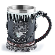 Song of Ice and Fire Mug Beer Cup Stainless Steel Whiskey Cup - Memoriex 