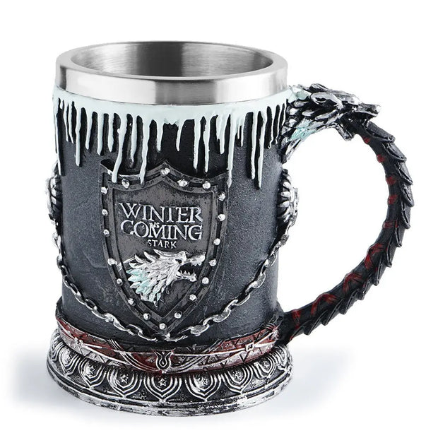 Song of Ice and Fire Mug Beer Cup Stainless Steel Whiskey Cup - Memoriex 