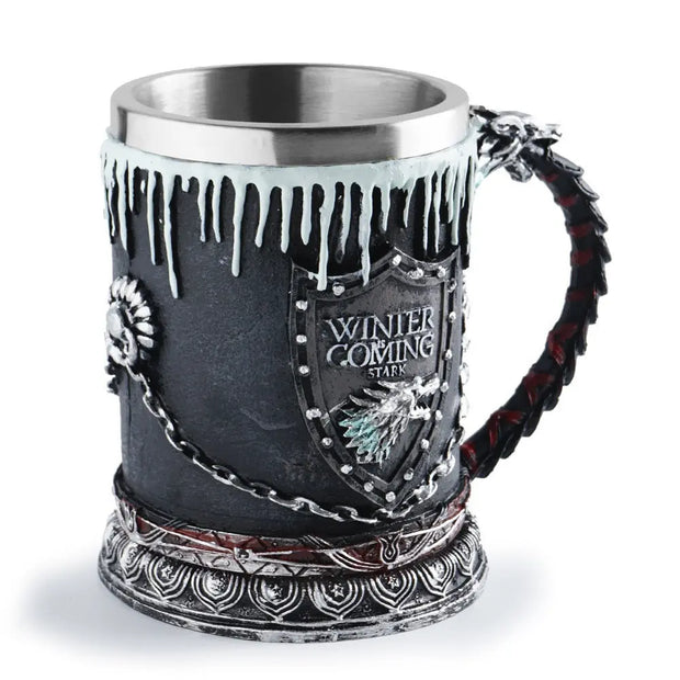 Song of Ice and Fire Mug Beer Cup Stainless Steel Whiskey Cup - Memoriex 