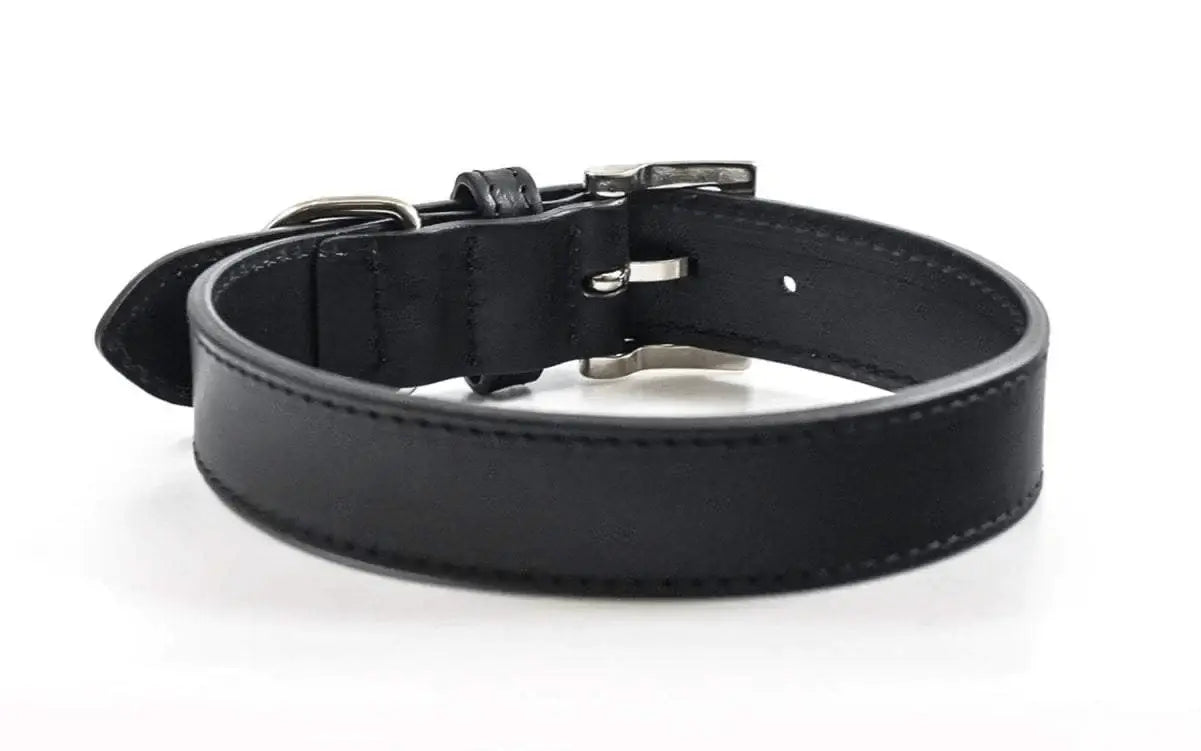 “Sorrento” Italian Leather Dog Collar – by Ralph & Co - Memoriex